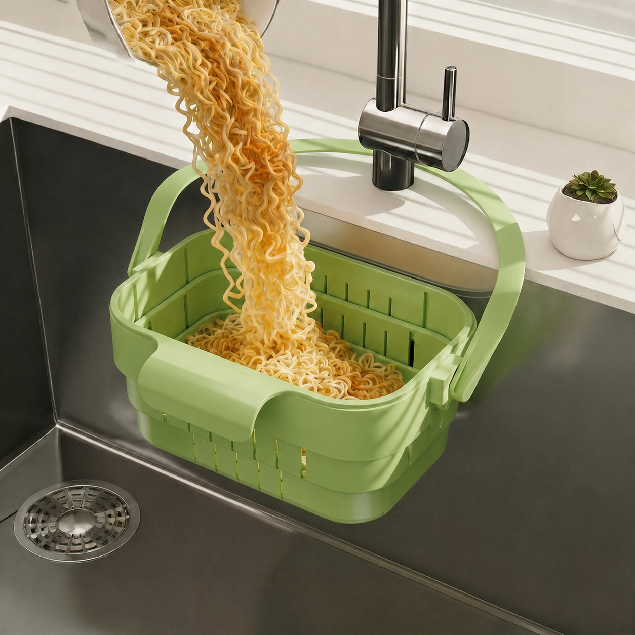 🔥💕LAST DAY 50% OFF ✨Foldable Hanging Colander