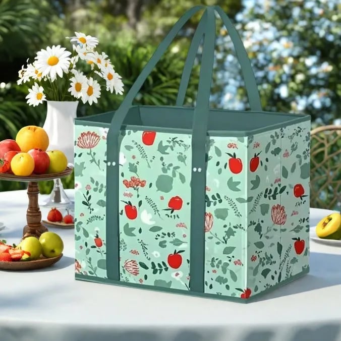 Thickened reusable shopping bag (foldable, sturdy, waterproof) 🛒✨