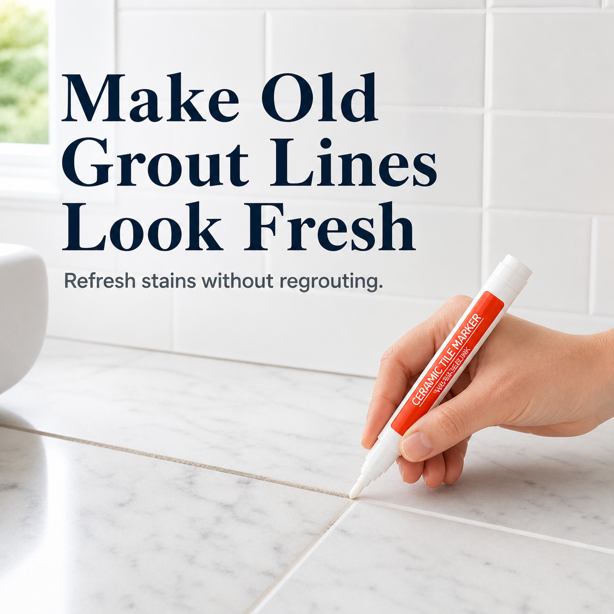🔥✨LAST DAY 50% OFF ✨Anti-mould and waterproof joint pen for ceramic tiles