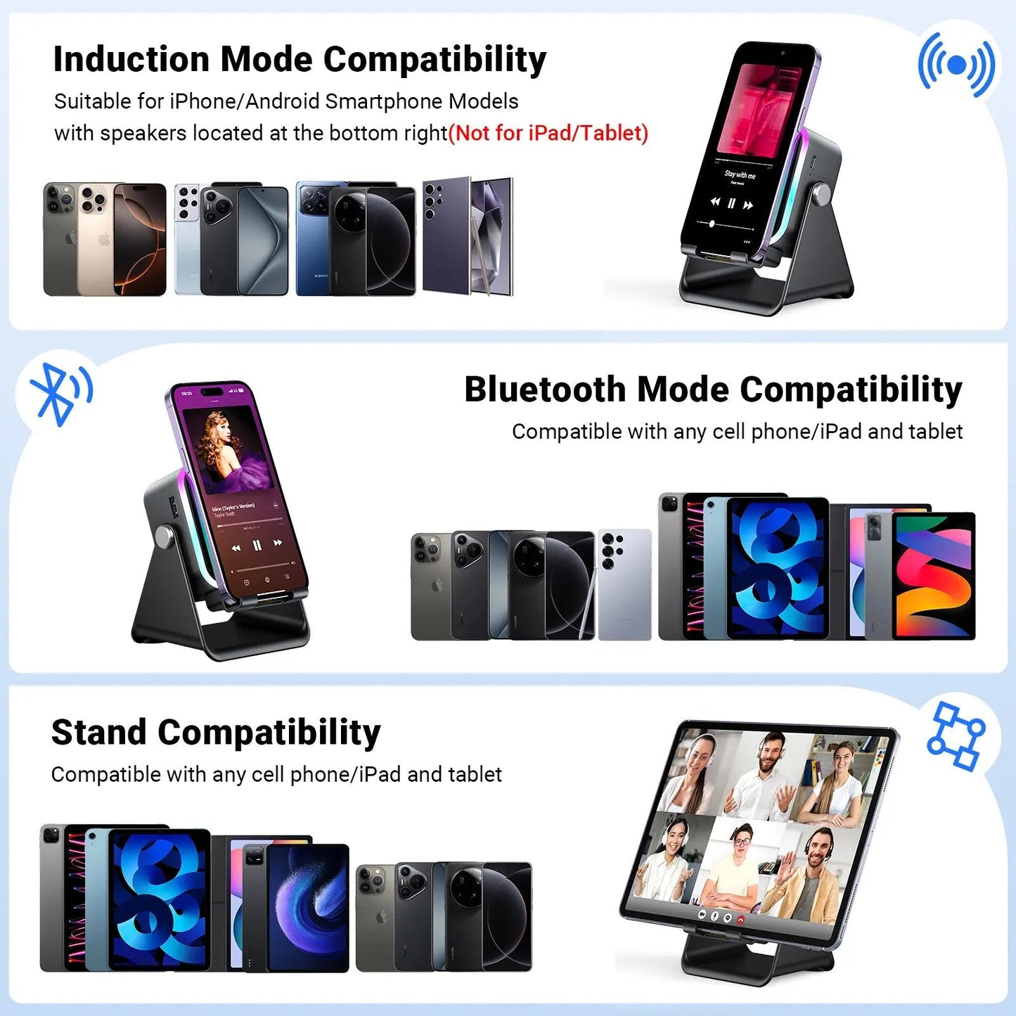 📱LAST DAY 50% OFF📣Wireless Induction Audio Speaker Stand