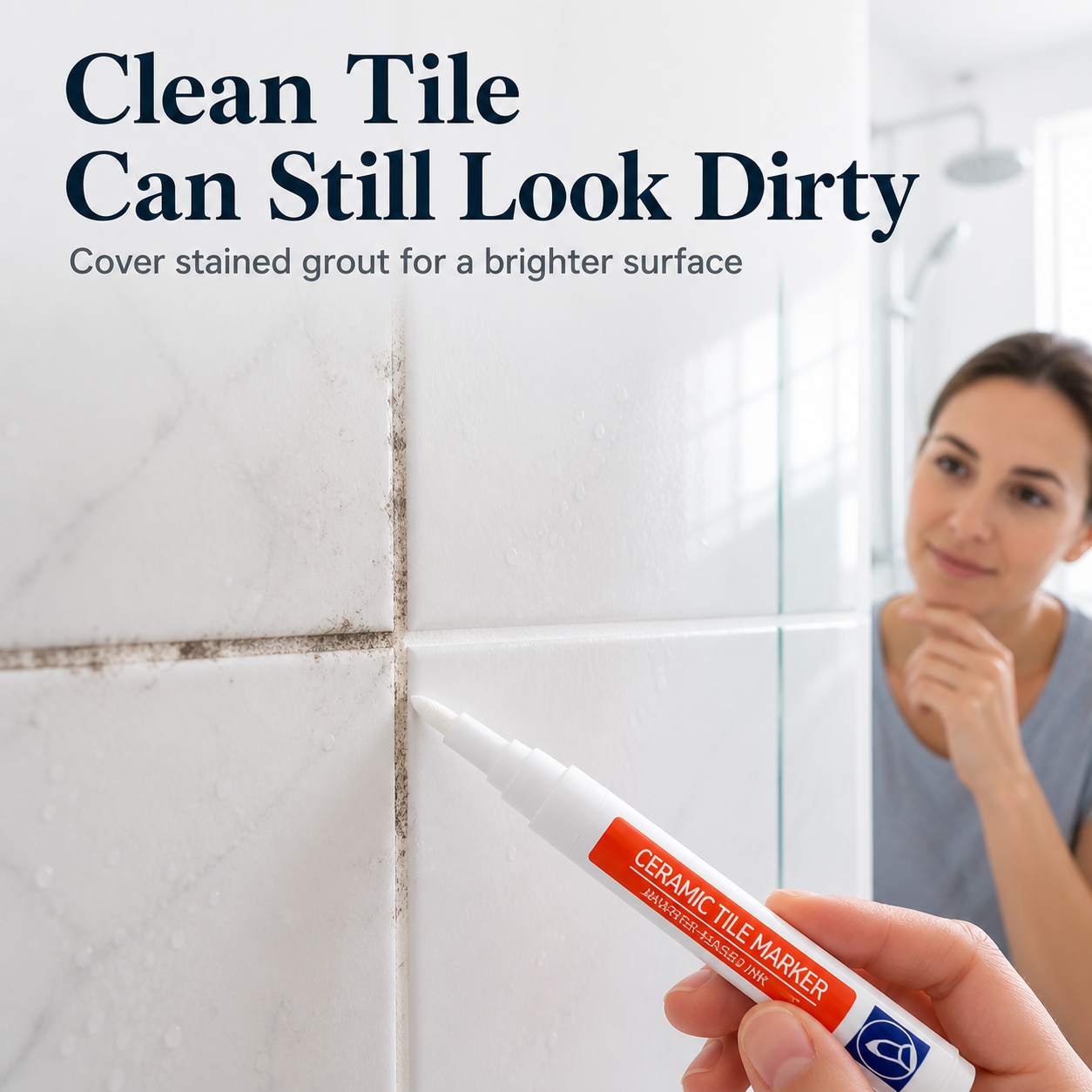 🔥✨LAST DAY 50% OFF ✨Anti-mould and waterproof joint pen for ceramic tiles