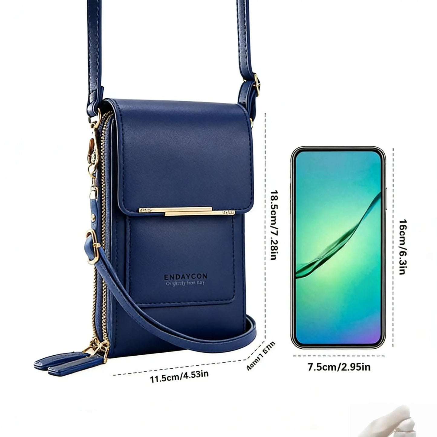 💞LAST DAY 50% OFF ✨👜📱Orodira® Simple and elegant women's touchscreen crossbody phone wallet