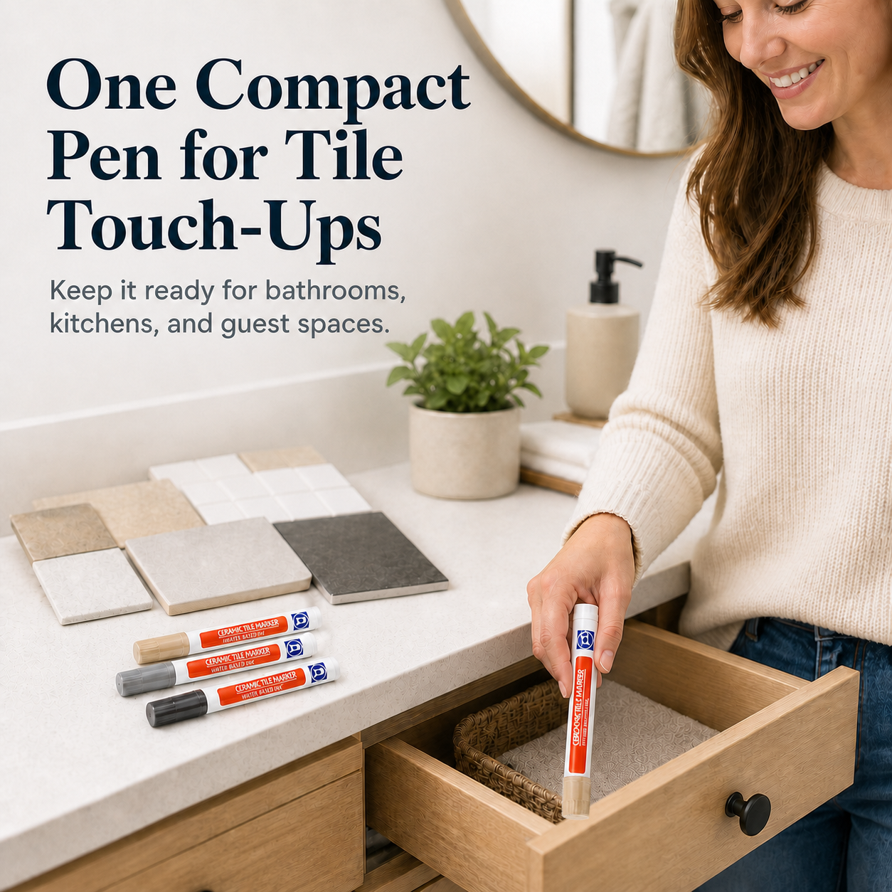🔥✨LAST DAY 50% OFF ✨Anti-mould and waterproof joint pen for ceramic tiles