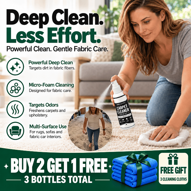 🧼Deep Clean Carpet & Upholstery Spray – Target Stains on Rugs, Sofas & Car Seats