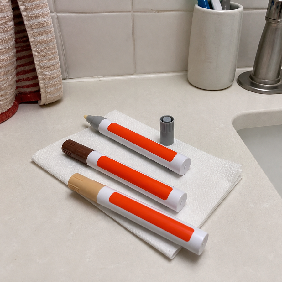 Multiple grout pens for home tile refresh