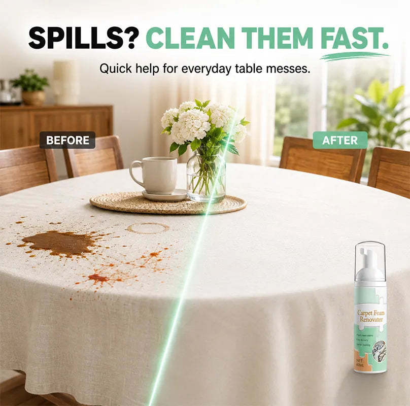 🔥LAST DAY 50% OFF ✨ Waterless Carpet Foam Stain Remover with Towel