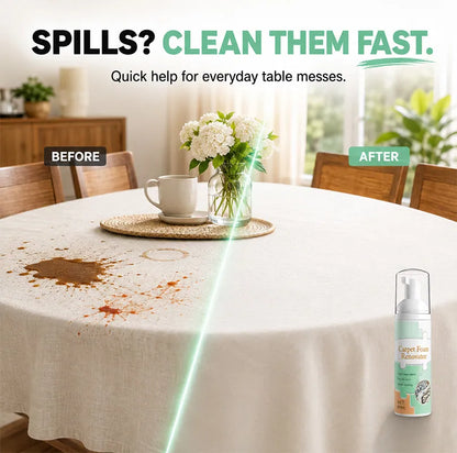 🔥LAST DAY 50% OFF ✨ Waterless Carpet Foam Stain Remover with Towel