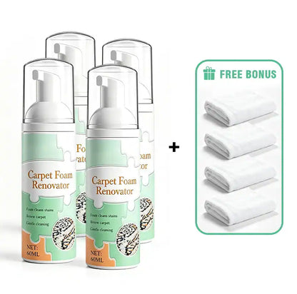 🔥LAST DAY 50% OFF ✨ Waterless Carpet Foam Stain Remover with Towel