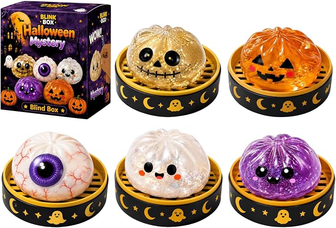 🎃 Halloween Steamed Bun Squishy Mystery Box Toy