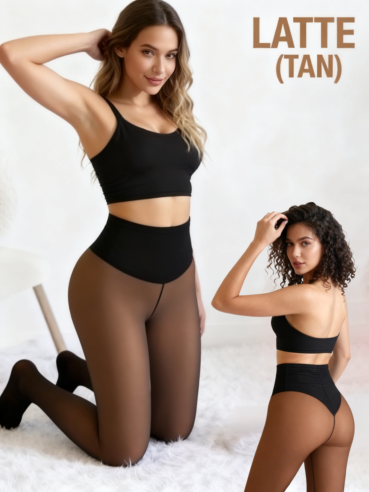 ⏳ FINAL 24 HOURS · 50% OFF❄️ One-Seam Fleece-Lined Leggings with Bare-Leg Look
