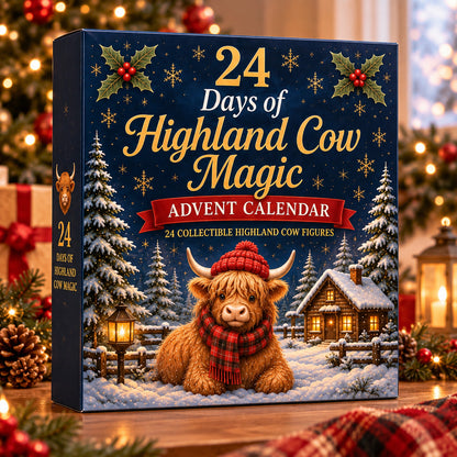 🔥LAST DAY 50% OFF ✨24 Days of Highland Cow Advent Calendar