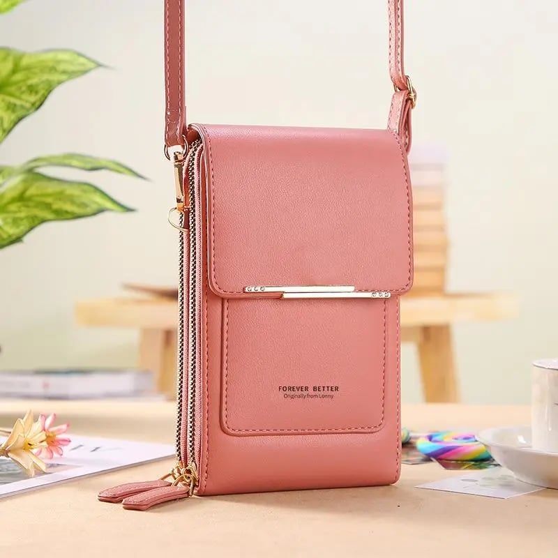 💞LAST DAY 75% OFF ✨👜📱Larnto® Simple and elegant women's touchscreen crossbody phone wallet Upsell