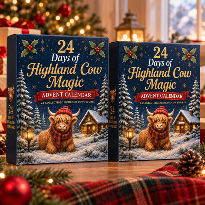 🔥LAST DAY 50% OFF ✨24 Days of Highland Cow Advent Calendar