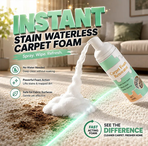 🔥LAST DAY 50% OFF ✨ Waterless Carpet Foam Stain Remover with Towel