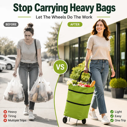 Dobryla®🔥HOT SALE 50% OFF🔥Foldable 2-in-1 Shopping Bag