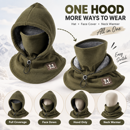 🔥LAST DAY 50% OFF ✨ 3-in-1 Winter Fleece Balaclava Hood 🧣❄️ Warm Face, Ear & Neck Cover