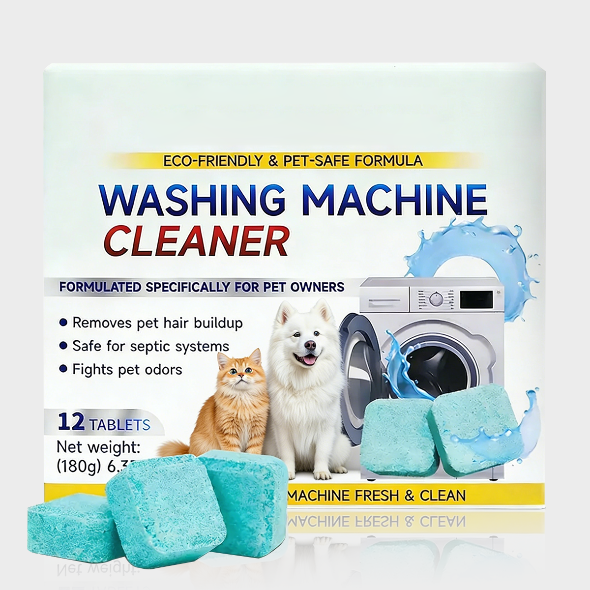 🎉LAST DAY 50% OFF 💦Eco Washer Cleaner: Beat Pet Odors