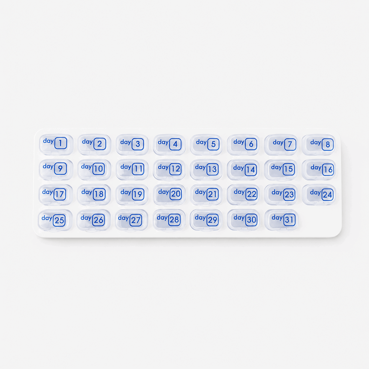 Dobryla® Monthly Pill Organizer with Lid Travel Case for Vitamins & Medications
