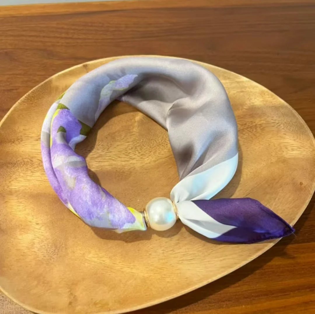 🏆25K+ SOLD 🔥2026 HOT SALE ✨ Effortless Glamour: Pop-On Pearl Necklace Scarf 🧣