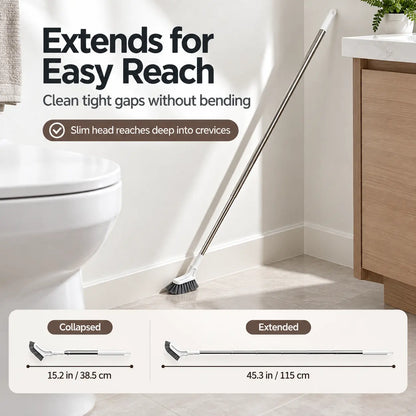 🔥LAST DAY 50% OFF ✨ Telescopic Crevice Cleaning Brush – Long Handle Gap Cleaner for Bathroom, Toilet, Floors & Windows