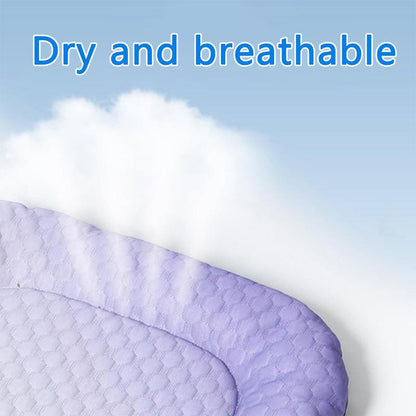 ❄️ Naturally Cool Ice-Silk Pet Mat • Breathable, Washable & Soft
