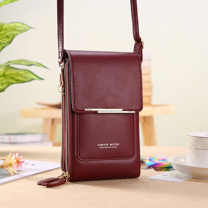 💞LAST DAY 75% OFF ✨👜📱Larnto® Simple and elegant women's touchscreen crossbody phone wallet Upsell