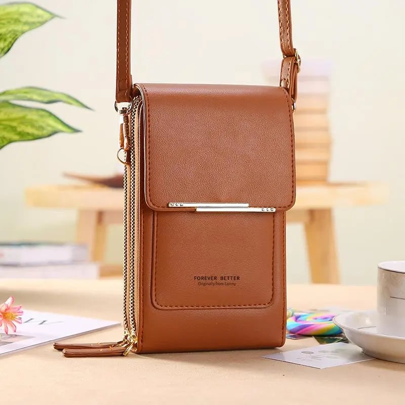 💞LAST DAY 75% OFF ✨👜📱Larnto® Simple and elegant women's touchscreen crossbody phone wallet Upsell