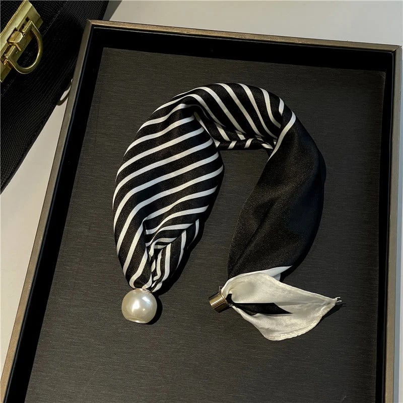 🏆25K+ SOLD 🔥2026 HOT SALE ✨ Effortless Glamour: Pop-On Pearl Necklace Scarf 🧣
