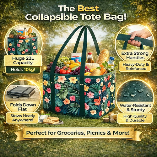 Thickened reusable shopping bag (foldable, sturdy, waterproof) 🛒✨