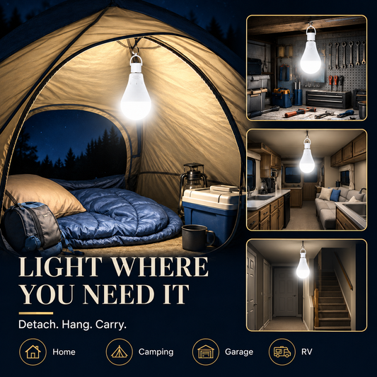 ⏳ FINAL 24 HOURS · 50% OFF💡 Rechargeable Emergency Light Bulbs – Stay Lit During Outages