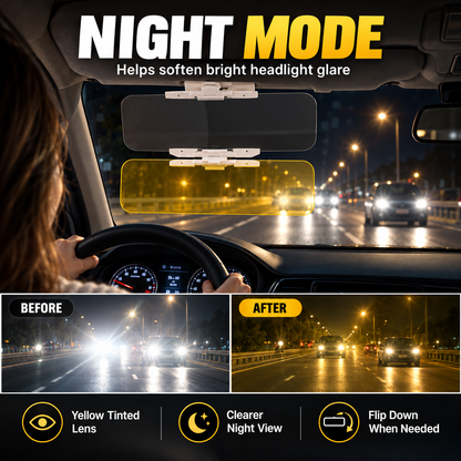 🚗 Clip-On Car Visor – Day & Night Dual Panels