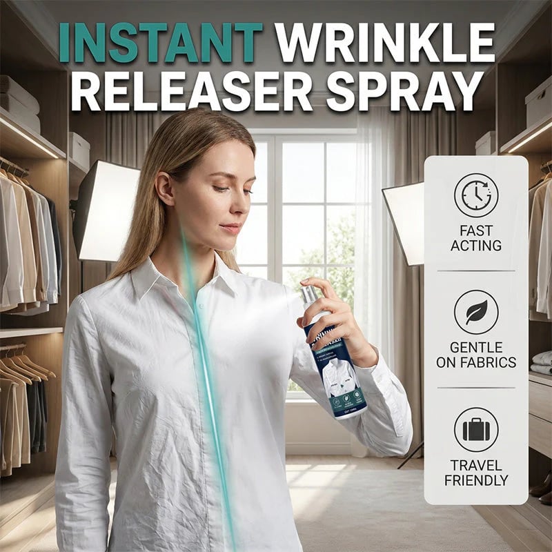 👔Hot Sale 49% OFF✨Instant wrinkle release – no iron, travel-ready, static-free & fresh