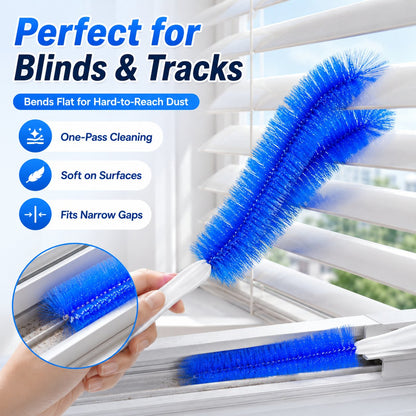 🔥Latest 2026 360-Degree Cleaning Brush – 50% Off🔥Bendable Microfiber Head,Reusable Dust Remover