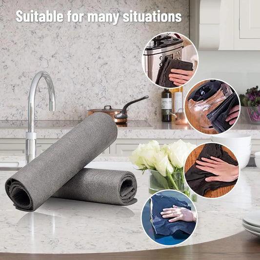⏳ FINAL 24 HOURS · 50% OFF🧽 Streak-Free Cleaning Cloths – Clear Glass In Fewer Wipes