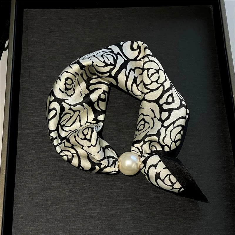 🏆25K+ SOLD 🔥2026 HOT SALE ✨ Effortless Glamour: Pop-On Pearl Necklace Scarf 🧣