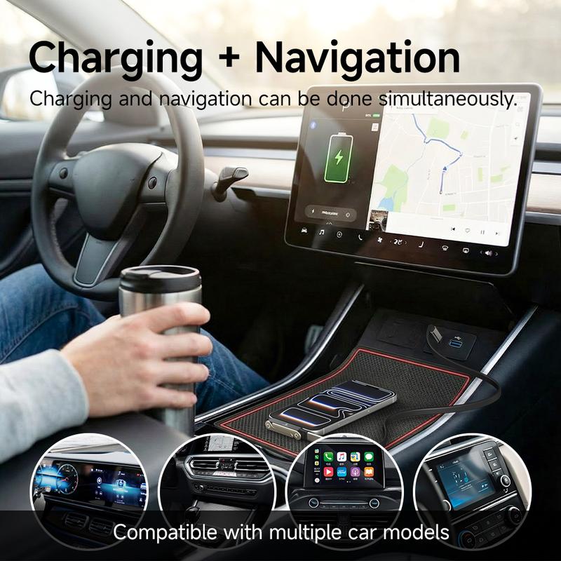 Tinycarry® 240W SuperCharge 360° Rotating Invisible Stand Detachable 2-in-1 Charging Cable, Zinc Alloy Silicone Type-C Cable, Compatible with Apple and Samsung, Essential for Gaming, Office and Car Use