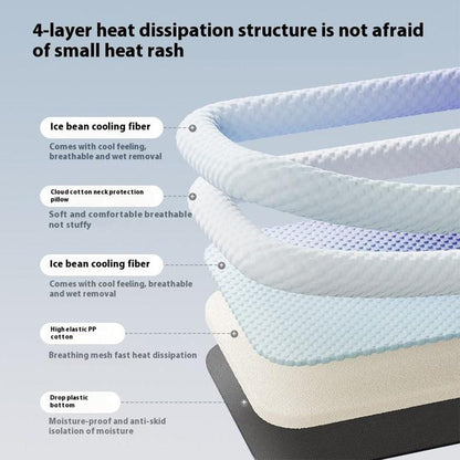 ❄️ Naturally Cool Ice-Silk Pet Mat • Breathable, Washable & Soft