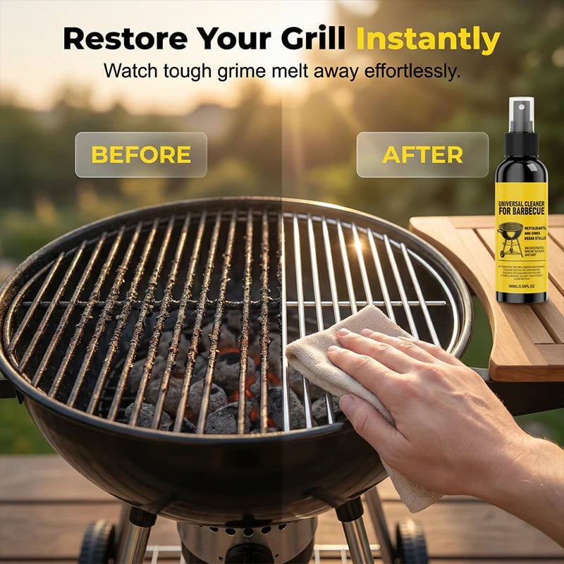 🔥🧽 Heavy-duty BBQ cleaner – dissolves carbon, grease, and baked-on grime!