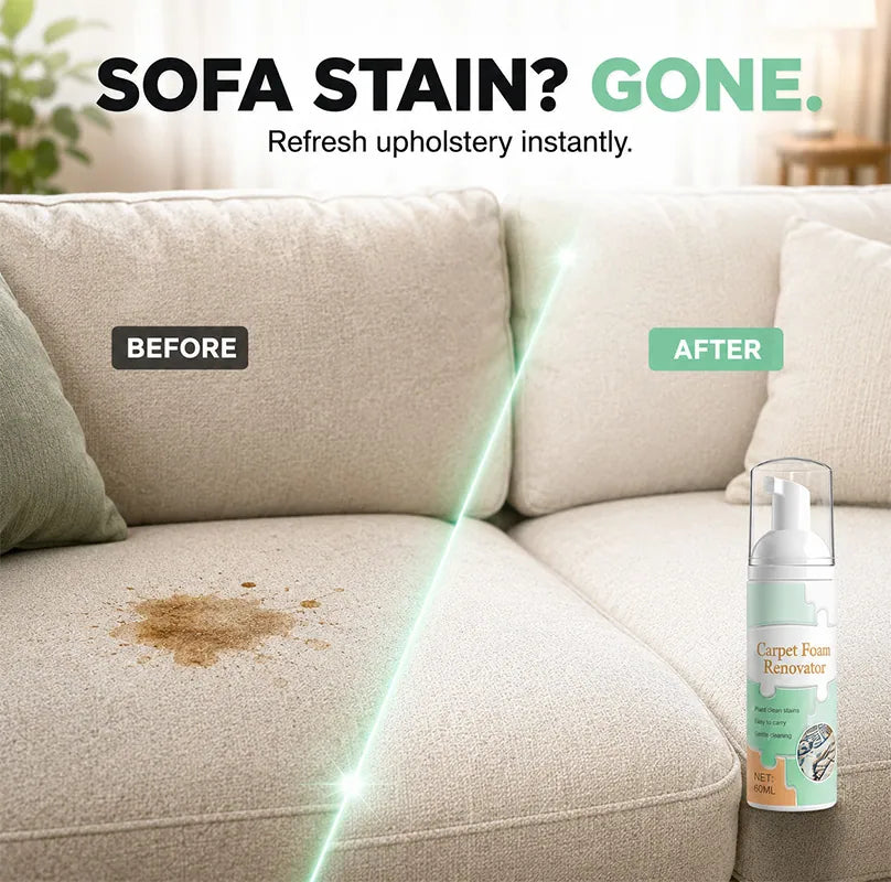 🔥LAST DAY 50% OFF ✨ Waterless Carpet Foam Stain Remover with Towel