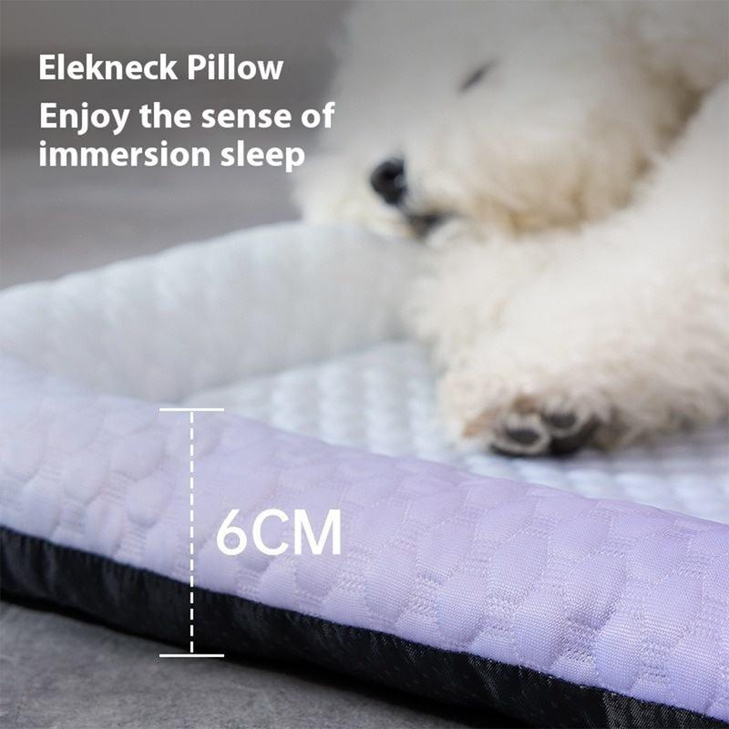 ❄️ Naturally Cool Ice-Silk Pet Mat • Breathable, Washable & Soft