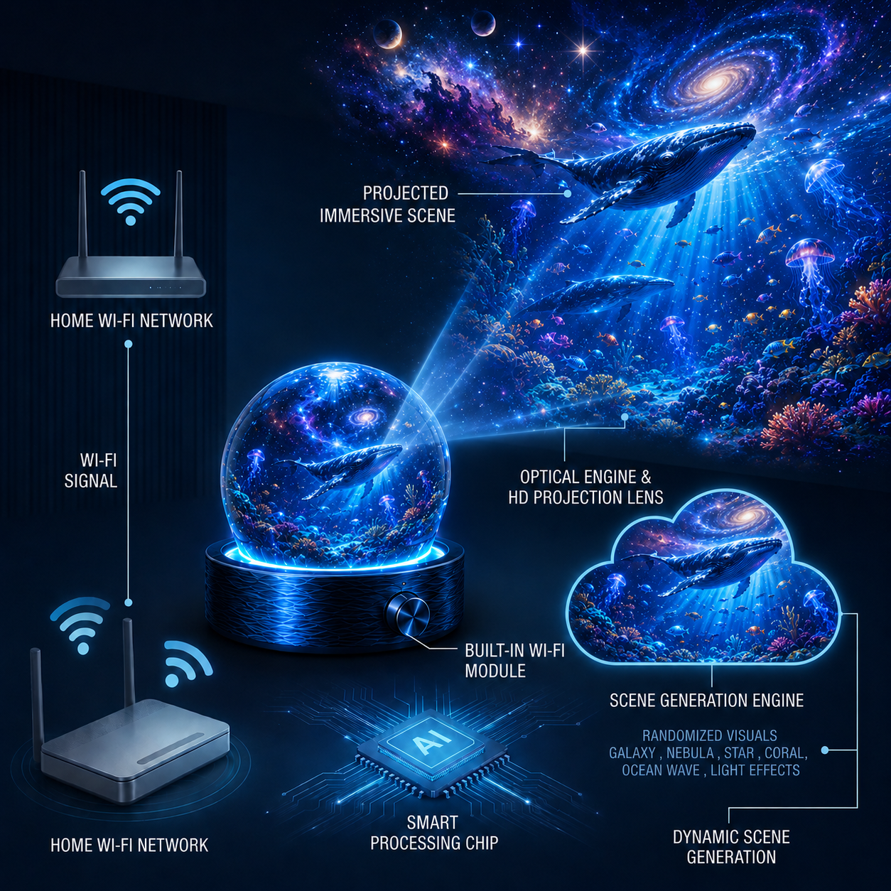 BVJ® 🌌Night Light Projector