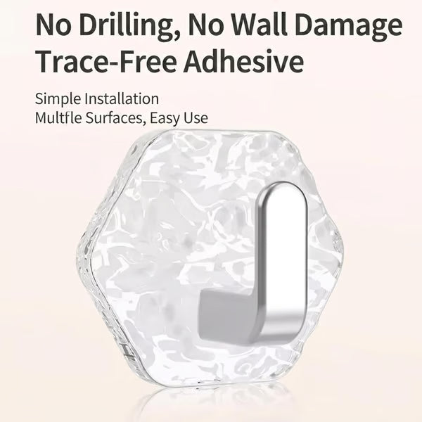 🔥💕LAST DAY 75% OFF ✨Hexagonal Ripple Heavy Duty Hooks for Bathroom, Kitchen & Household Organization