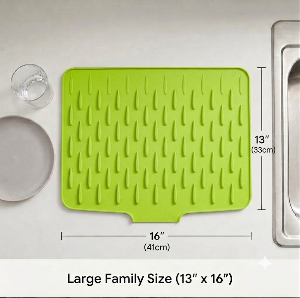 🔥 Hot Sale 50% OFF 🔥Heavy-Duty 3-in-1 Silicone Mat: Drainer, Trivet & Chopping Cushion