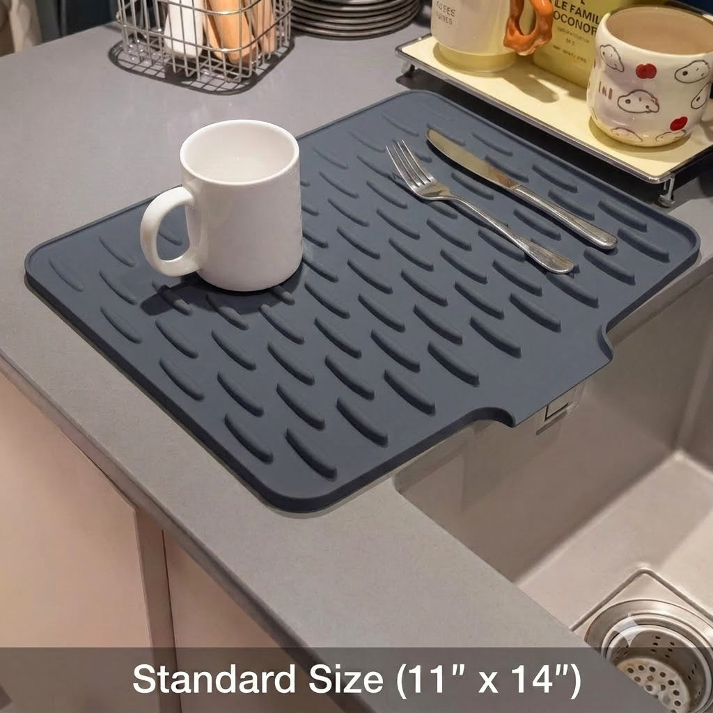 🔥 Hot Sale 50% OFF 🔥Heavy-Duty 3-in-1 Silicone Mat: Drainer, Trivet & Chopping Cushion