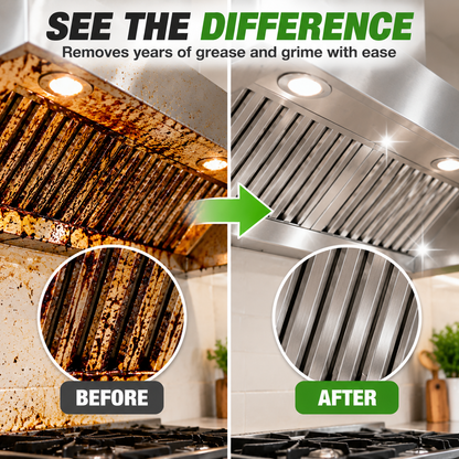 Heavy Duty Kitchen Degreaser Spray – Powerful Grease Remover For Stove, Oven, Cabinets & Multiple Surfaces
