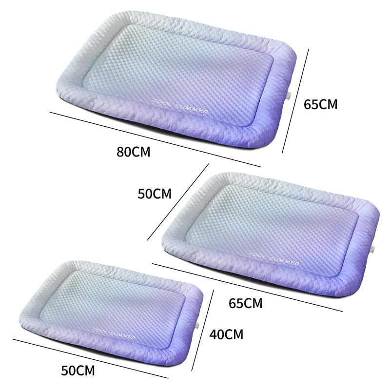 ❄️ Naturally Cool Ice-Silk Pet Mat • Breathable, Washable & Soft