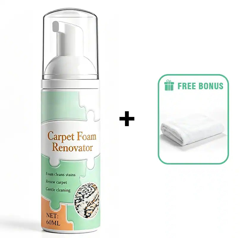 🔥LAST DAY 50% OFF ✨ Waterless Carpet Foam Stain Remover with Towel