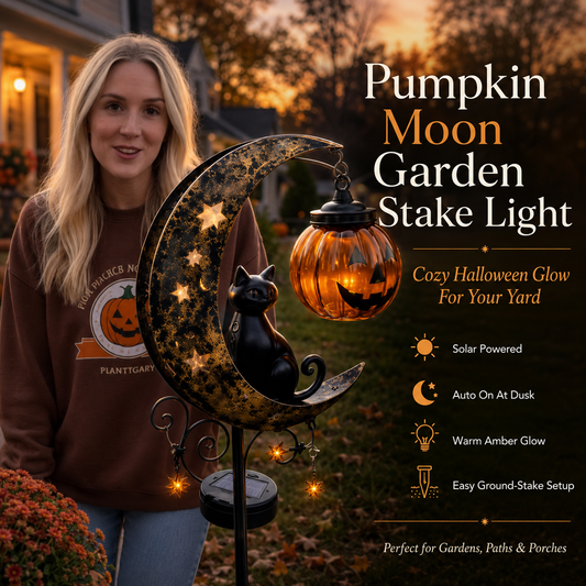 Dobryla®🎃 Halloween Early Bird Sale | 50% OFF Pumpkin Moon Garden Stake Light
