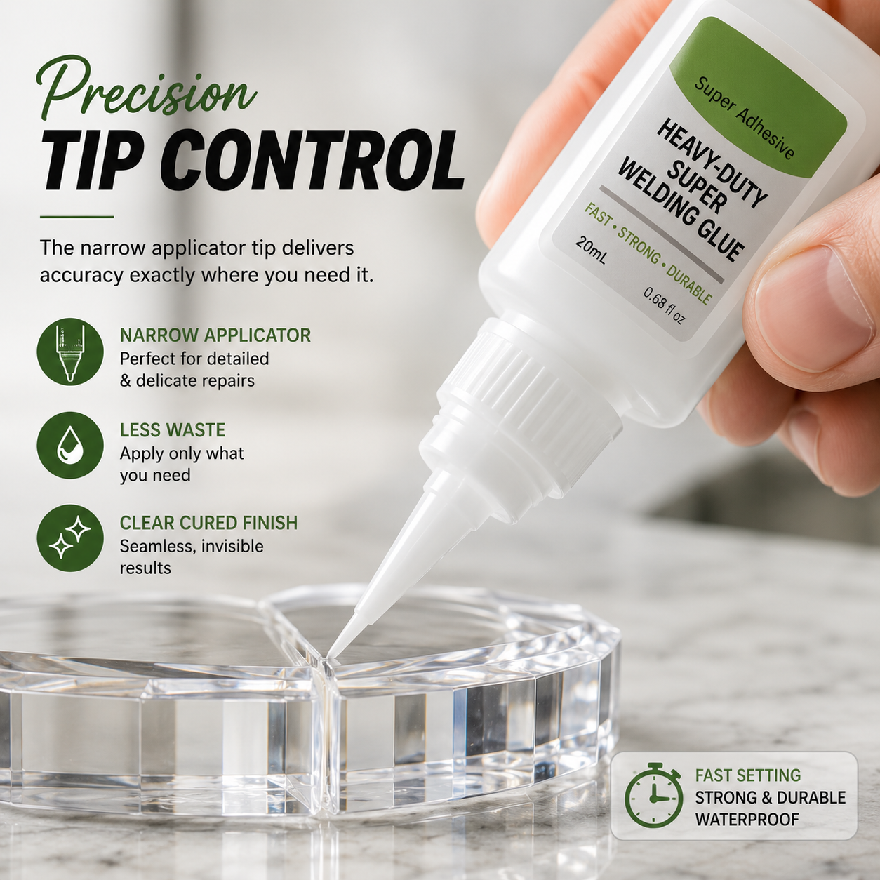 ⚡ Fast-Setting Multi-Material Super Glue
