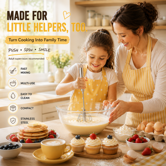 ⏳ FINAL 24 HOURS · 75% OFF🥄Stainless Steel Hand-Push Rotary Whisk – Mix Faster With Less Wrist Effort UPSELL